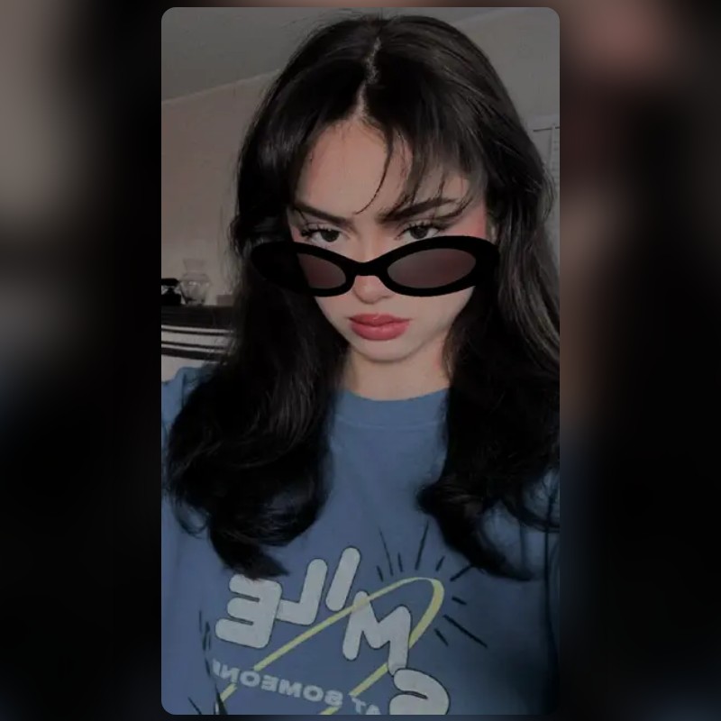 Black glasses Lens by Francis💋 Snapchat Lenses and Filters