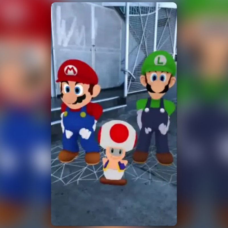 Mario Luigi Toad Lens by SoFunny Vidz Snapchat Lenses and Filters