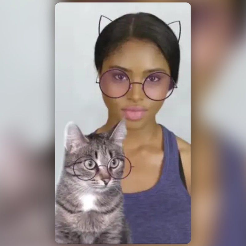 Glasses cat Lens by Olga Khatkovskaya Snapchat Lenses and Filters