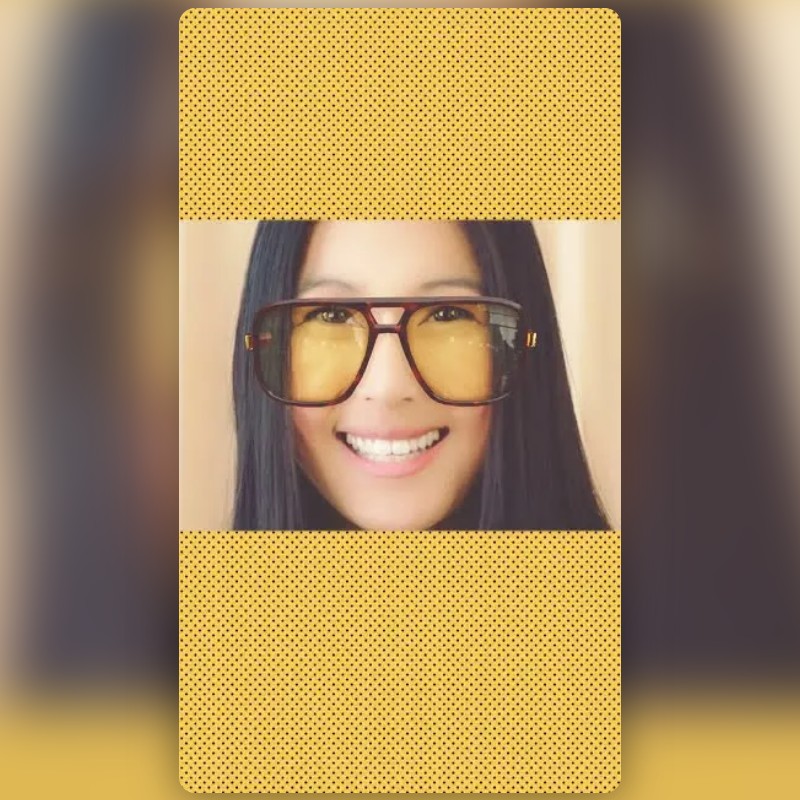 Yellow Glasses Lens by Snapchat Snapchat Lenses and Filters