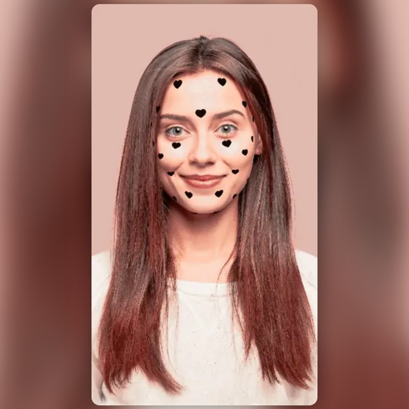 Black Hearts Lens by Hieren Snapchat Lenses and Filters