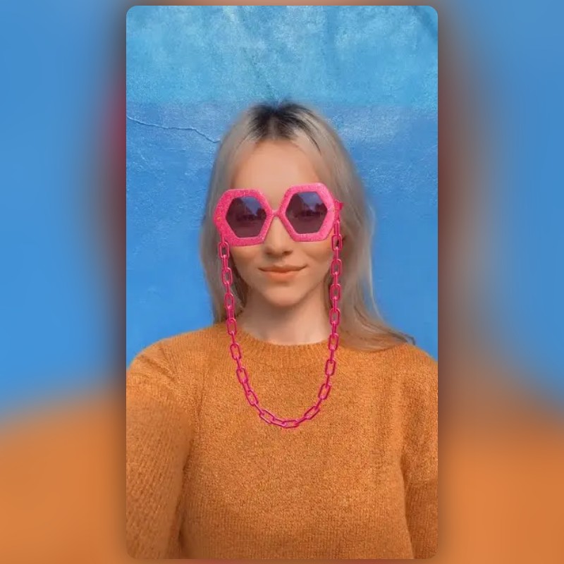 Pink Glasses Lens by Snapchat Snapchat Lenses and Filters