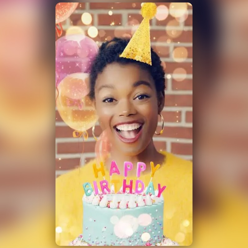 Happy Birthday Lens by Snapchat Snapchat Lenses and Filters