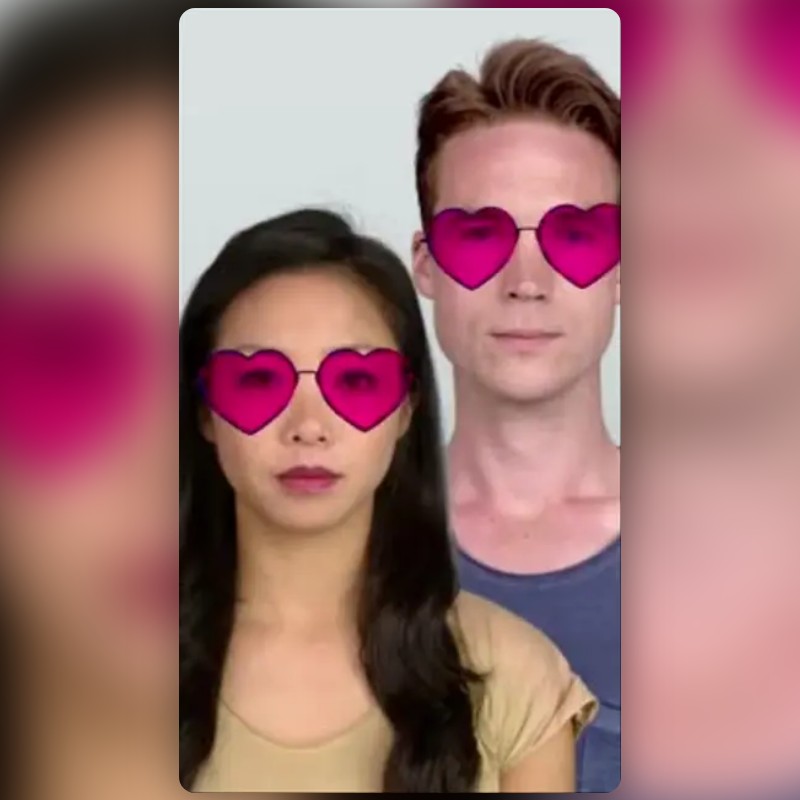 Heart Glasses Lens by Jonathan Ask Snapchat Lenses and Filters