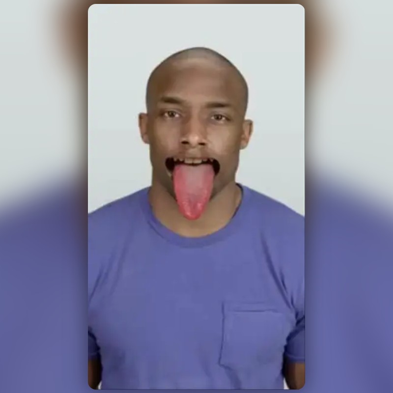 funny tongue mouth Lens by Caroline Charles Snapchat Lenses and Filters