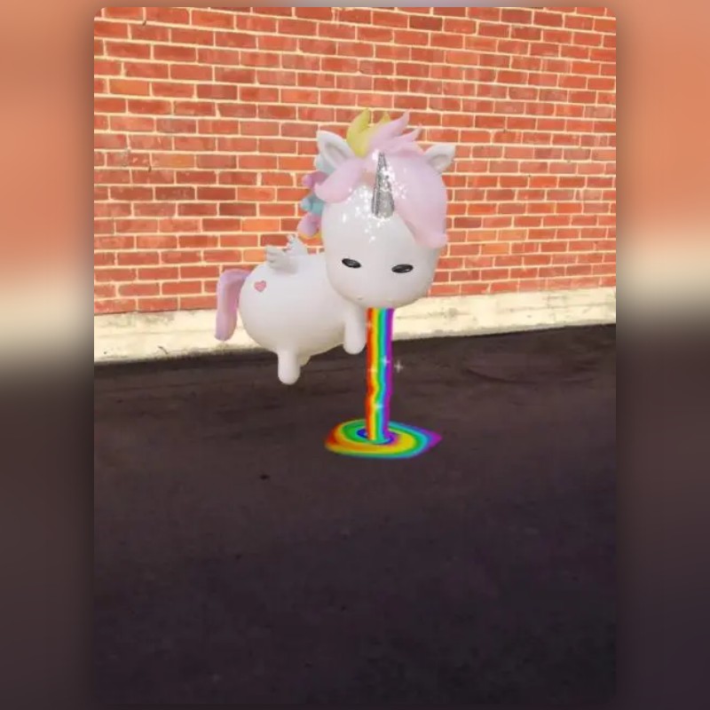 Puking Unicorn Lens by Snapchat Snapchat Lenses and Filters