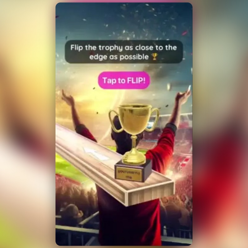 Trophy Flip King! Lens by Simon QR 🦖 Snapchat Lenses and Filters