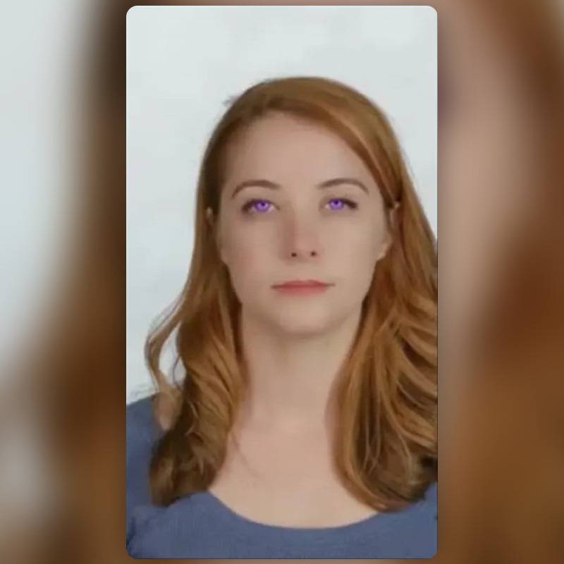 purple eyes Lens by max newman Snapchat Lenses and Filters