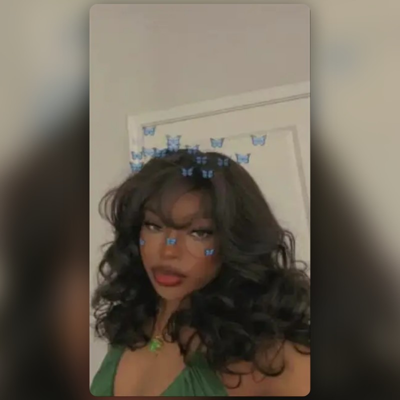 Blue Butterfly Lens by Sia Snapchat Lenses and Filters