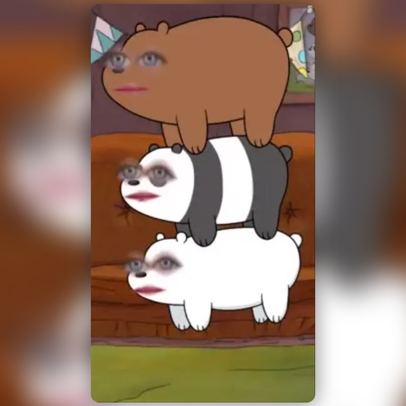 We Bare Bears Lens by Rachel Snapchat Lenses and Filters