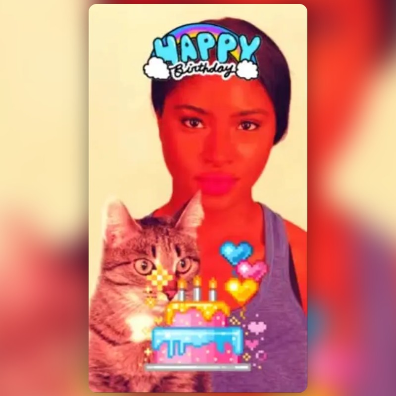 Happy Birthday Lens by Danielle Grace Snapchat Lenses and Filters