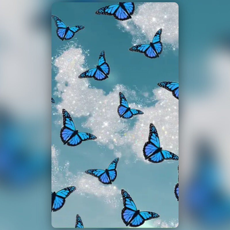 Butterflies Lens by Blades Snapchat Lenses and Filters
