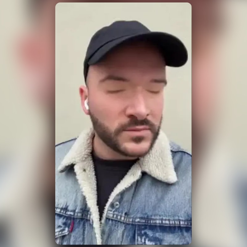 Eyes Closed Lens by Luka Lan Gabriel Snapchat Lenses and Filters