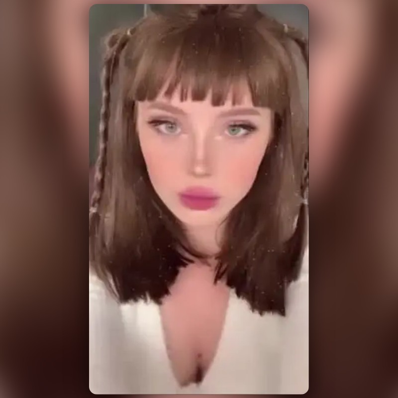 glitter hair Lens by sashandiana Snapchat Lenses and Filters