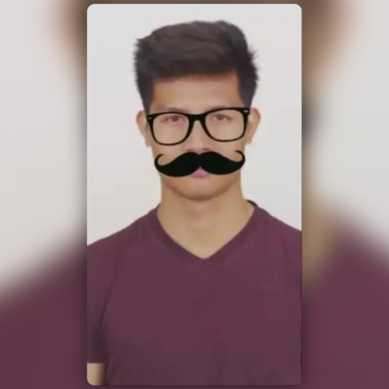 Glassesmustache Lens by Ahmad Phone 📱 Snapchat Lenses and Filters
