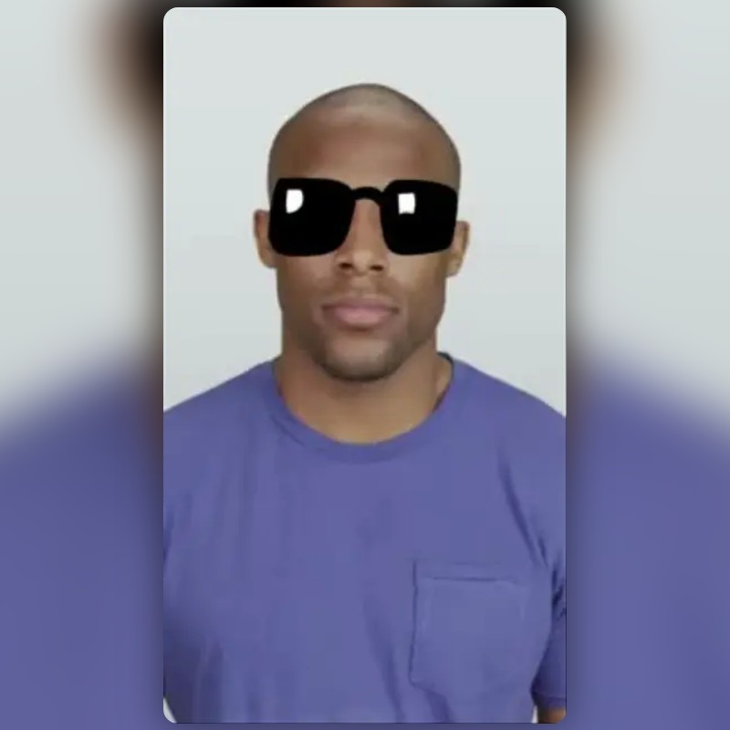 black glasses Lens by Alziro Adnan Snapchat Lenses and Filters