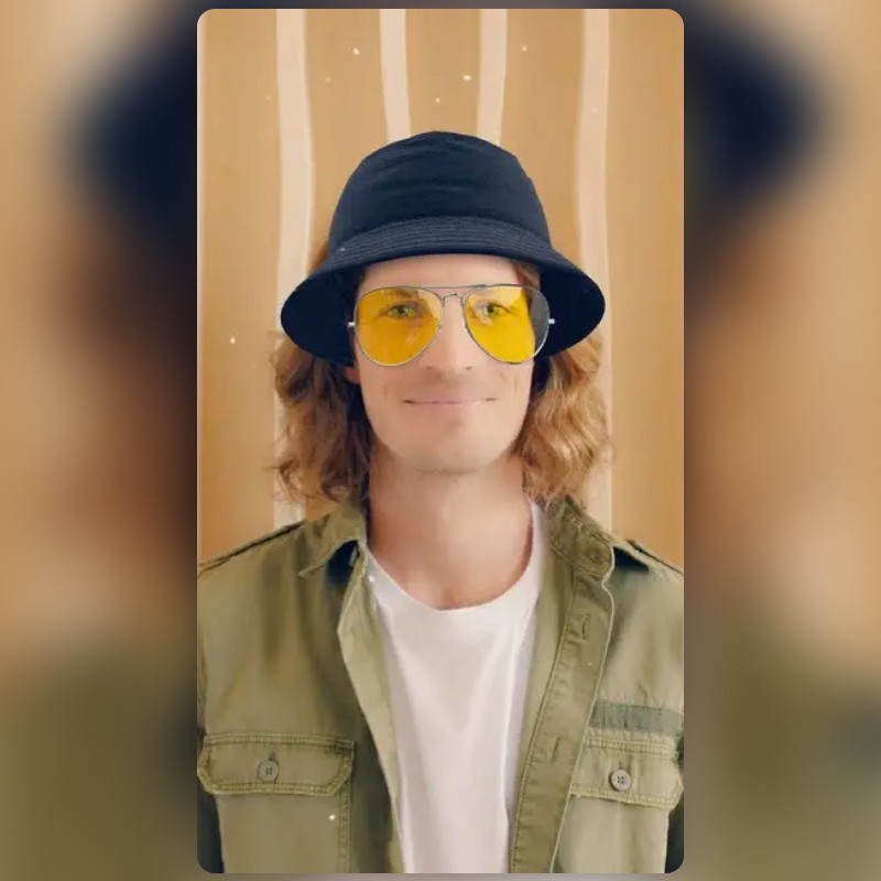 Black Hat and Glasses Lens by Snapchat Snapchat Lenses and Filters