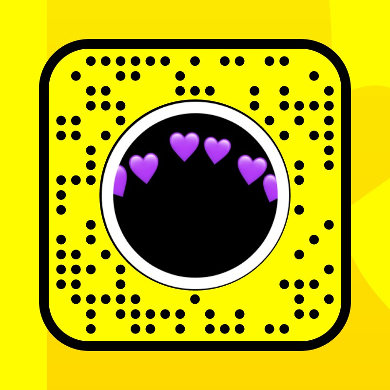 Purple Hearts Lens by Sourabh Snapchat Lenses and Filters