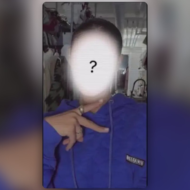 question mark face Lens by zanna Snapchat Lenses and Filters