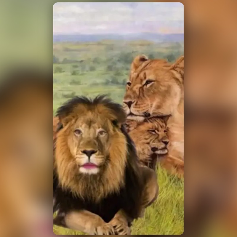 The Lion King Lens by ginthaputri 🍦🍟🍕🍝🍧 Snapchat Lenses and Filters
