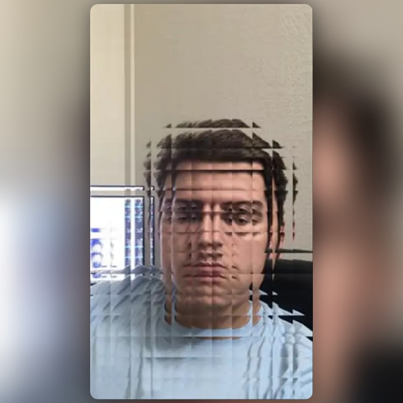 Square Glitch Lens by dombeef Snapchat Lenses and Filters