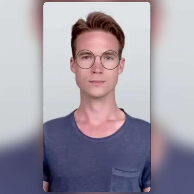 Round Glasses Lens by Wilson Liang Snapchat Lenses and Filters