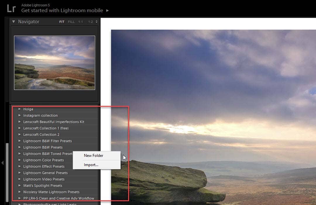 Your Lightroom Presets Folder and How to Organise it Lenscraft