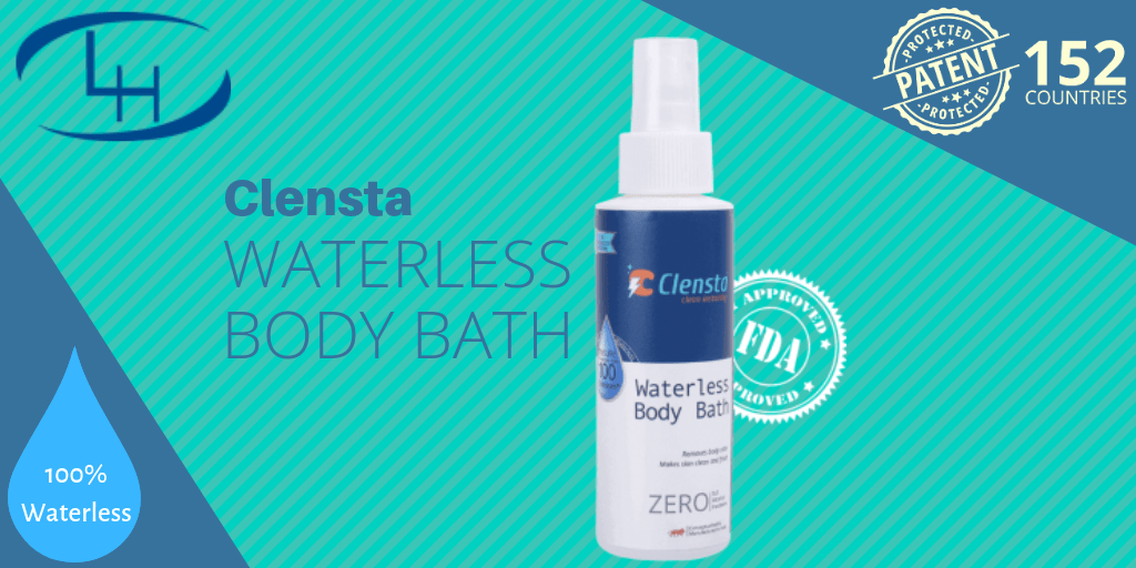 Waterless Body Bath by CLENSTA Hygiene Solution with AntiMicrobial
