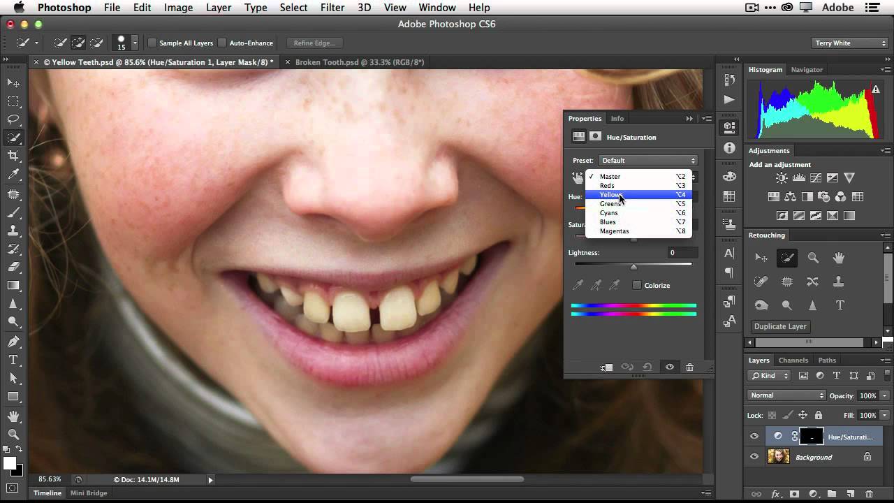 How To Fix Teeth In Adobe