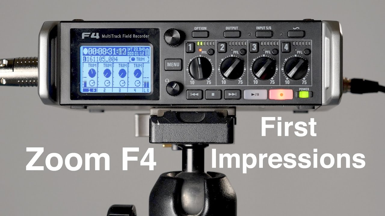 First Look At The Zoom F4 Field Recorder