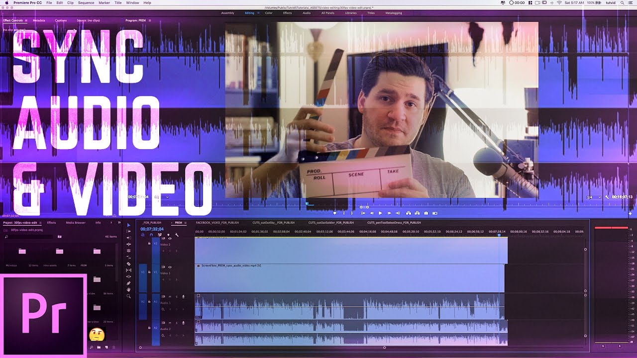 How To Sync Audio & Video In Premiere Pro