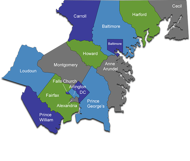 Gas Service Washington Gas Service Map