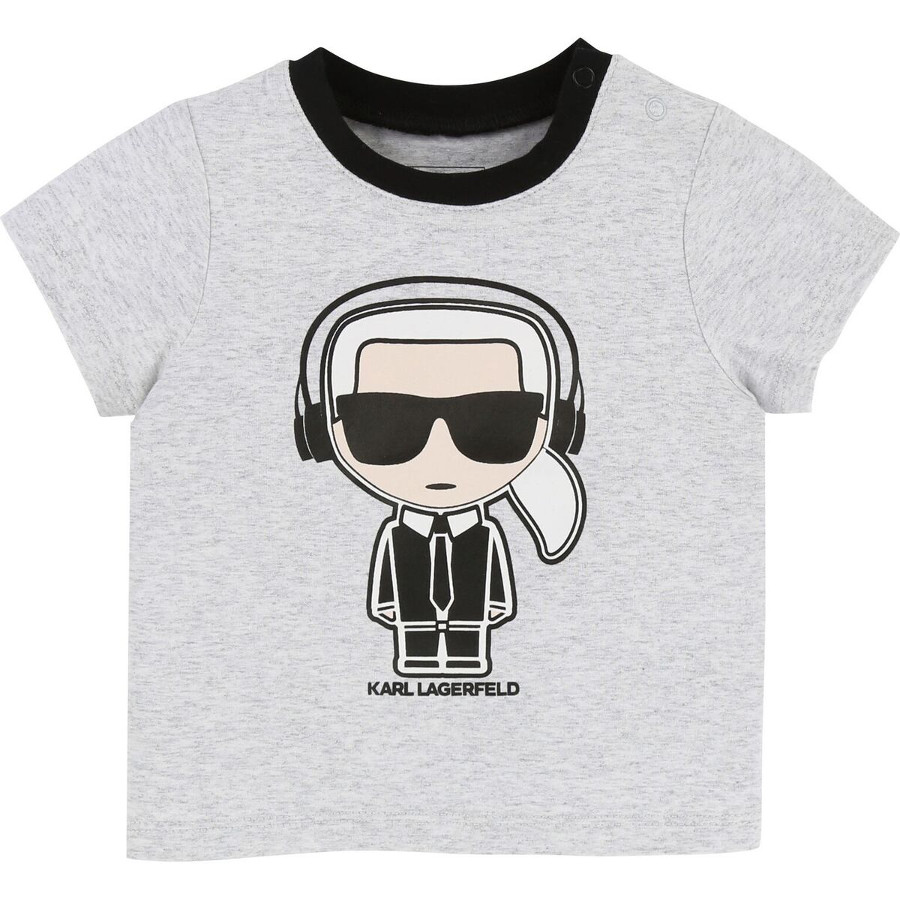 Karl Lagerfeld Kids Karl Baby Tshirt Grey Leo & Bella