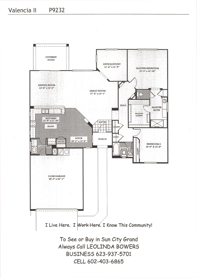 Find Sun City Grand Valencia floor plans Leolinda Bowers Realtor Ken