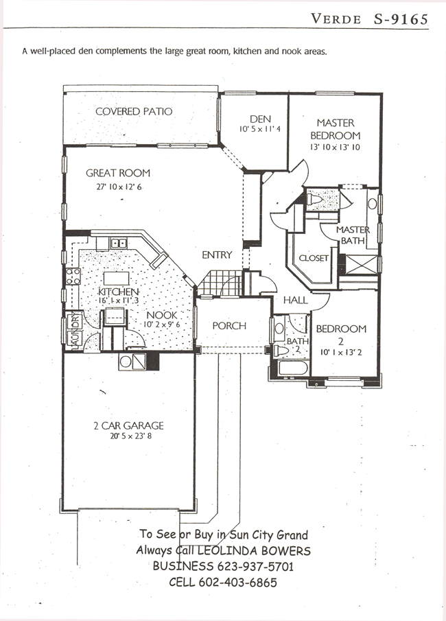 Find Sun City Grand Verde floor plans Leolinda Bowers Realtor Long