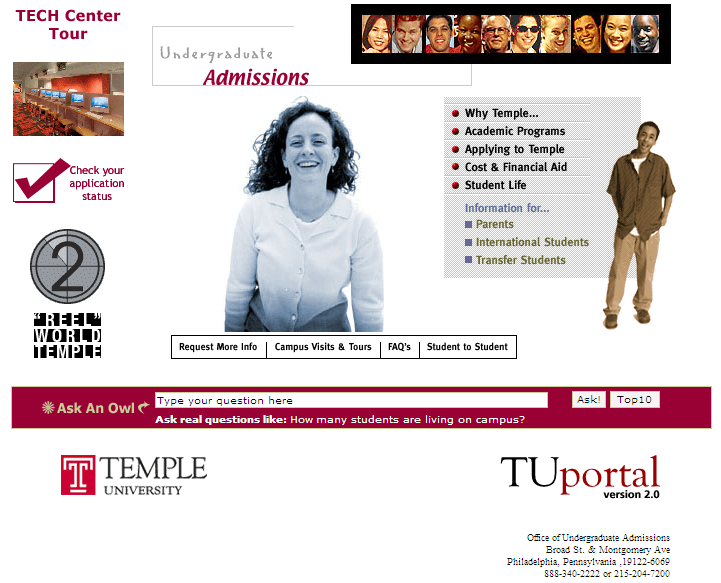 Temple University Undergraduate Admissions