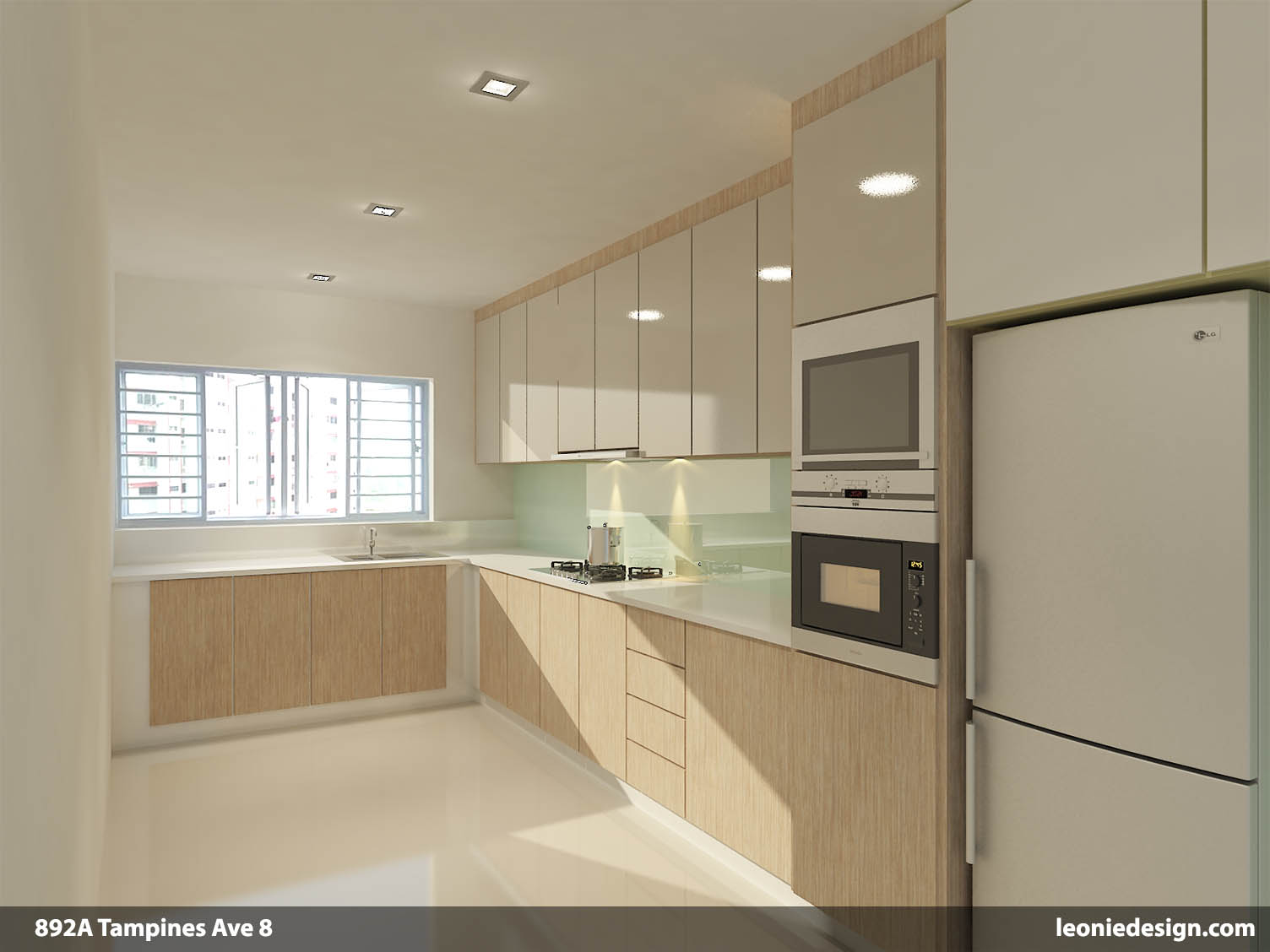 Modern Kitchen with Builtin Oven Stack Leonie Design Studio