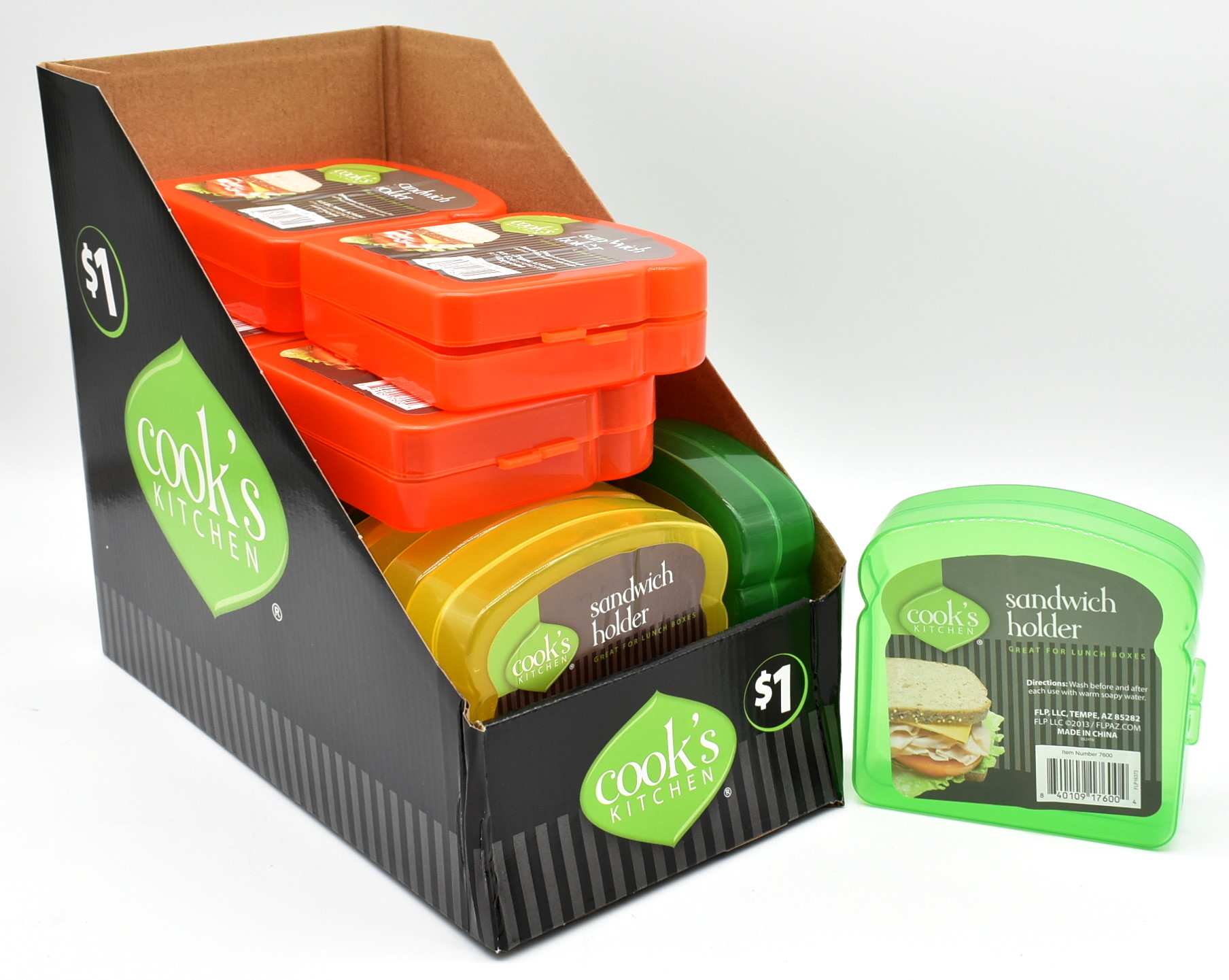 Leon Korol Company Monthly Specials SANDWICH HOLDER, PLASTIC,ASST. PDQ