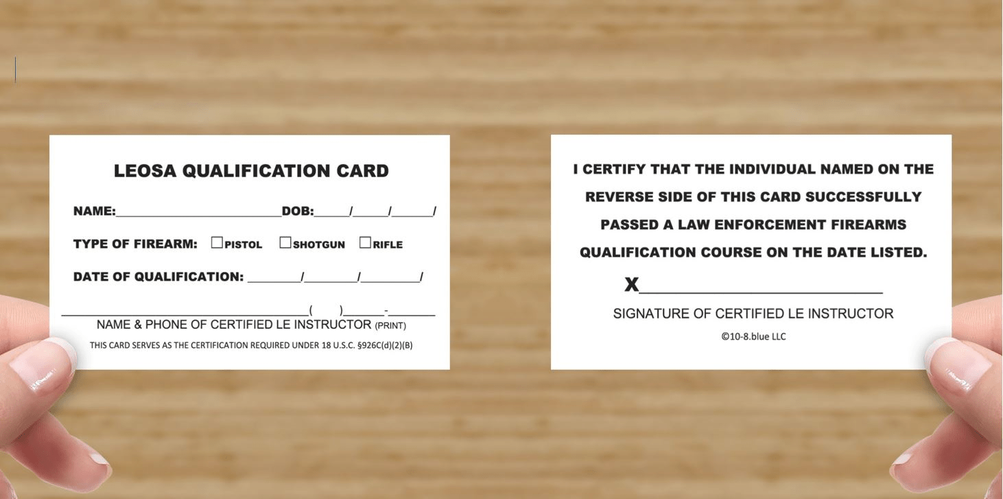LEOSA Qualification Cards LEOSA Cards
