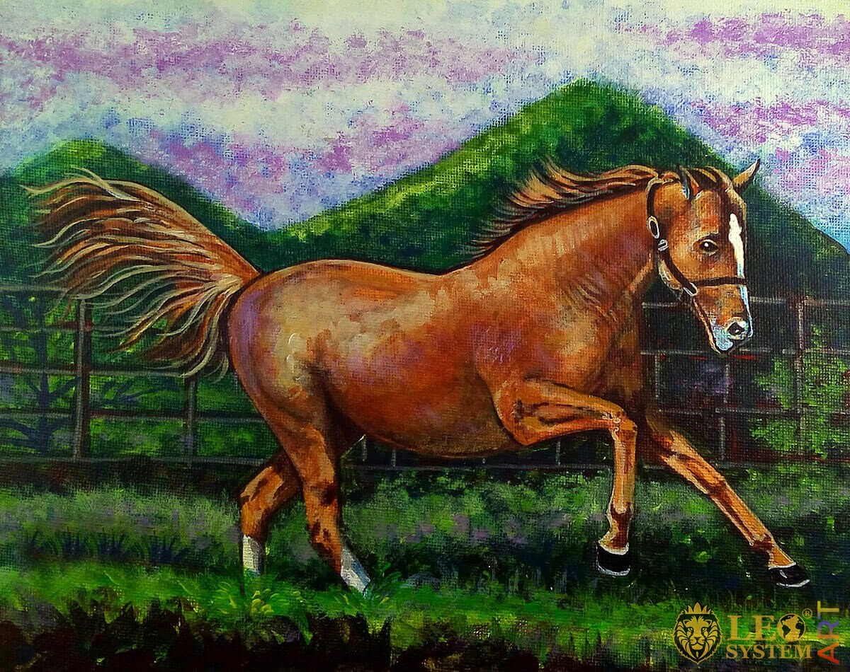 Fascinating Paintings of Beautiful Horses LeoSystem.art