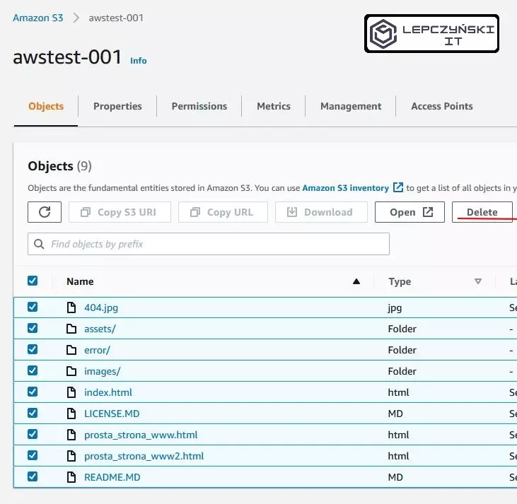 5 ways to remove AWS S3 bucket Lepczyński IT blog