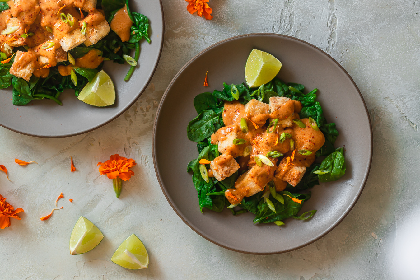 Vegan Thai Tofu with Peanut Sauce (Low Carb, Easy) Le Petit Chef