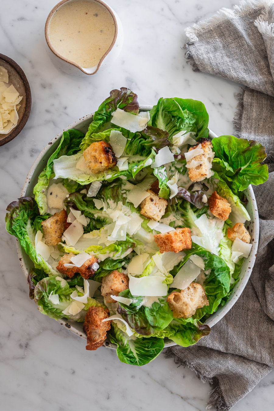 Healthy Caesar Dressing Le Petit Eats