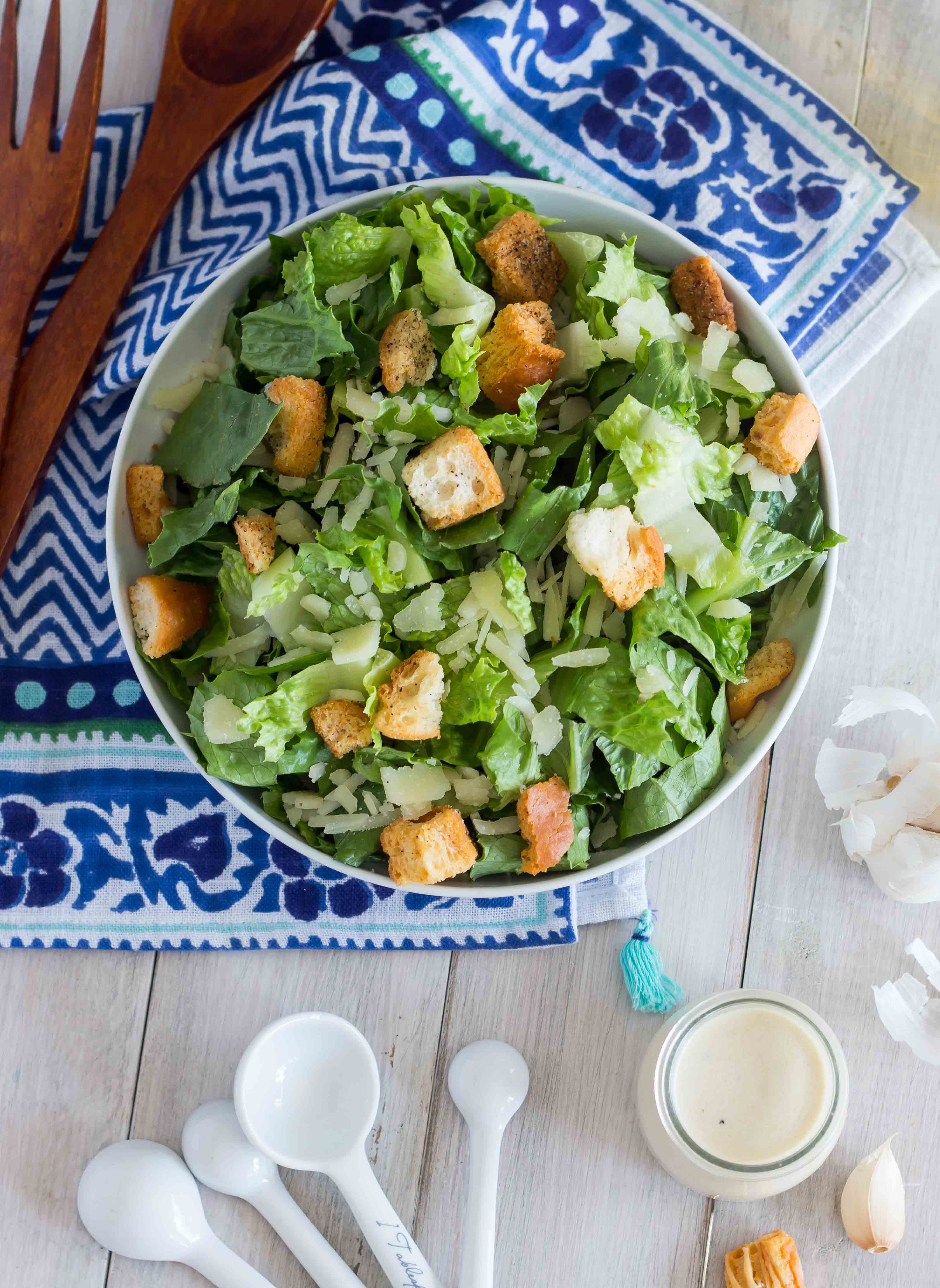 Healthy Caesar Dressing Le Petit Eats