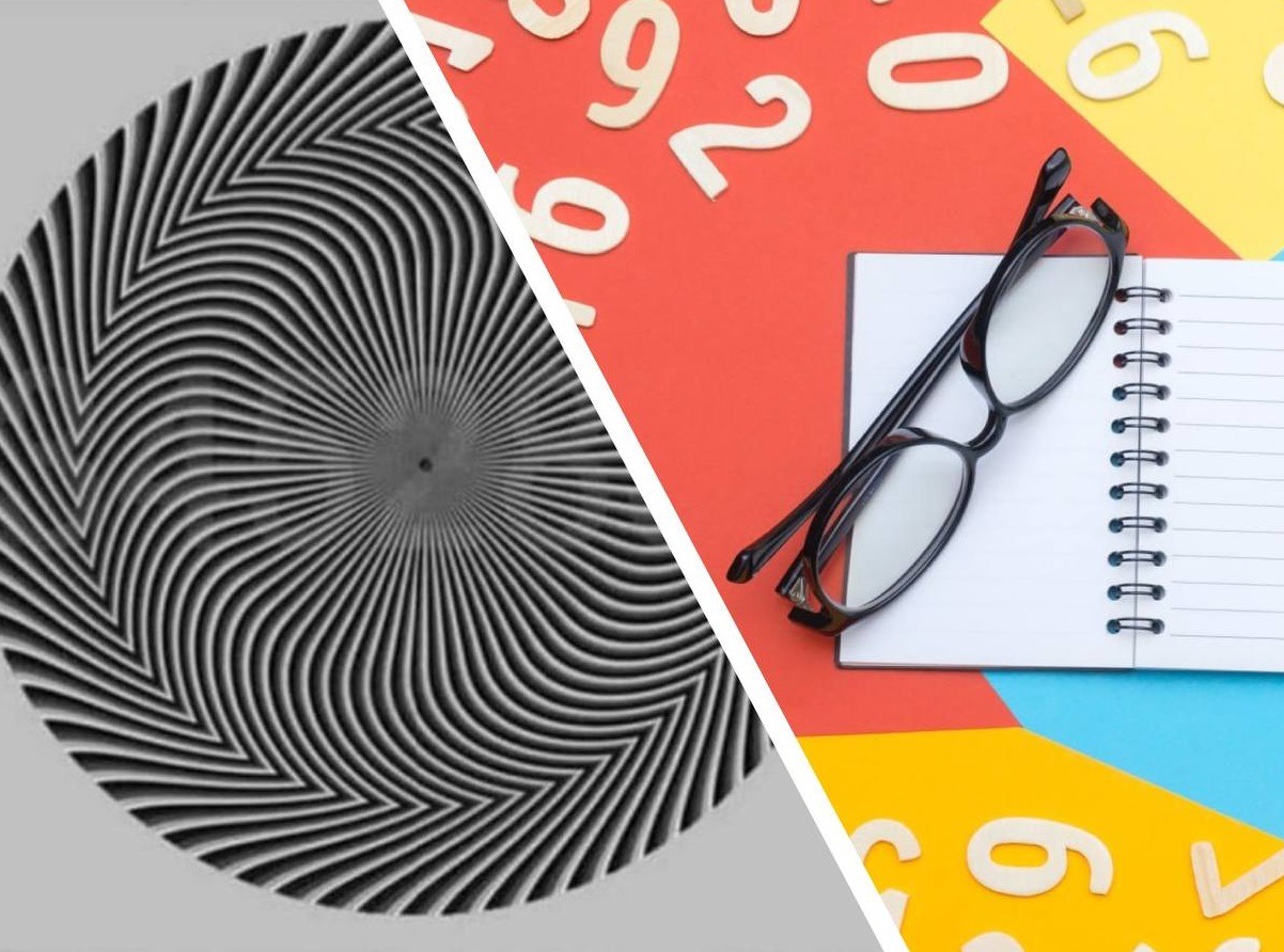 This optical illusion can "test" vision. How many numbers do you see in