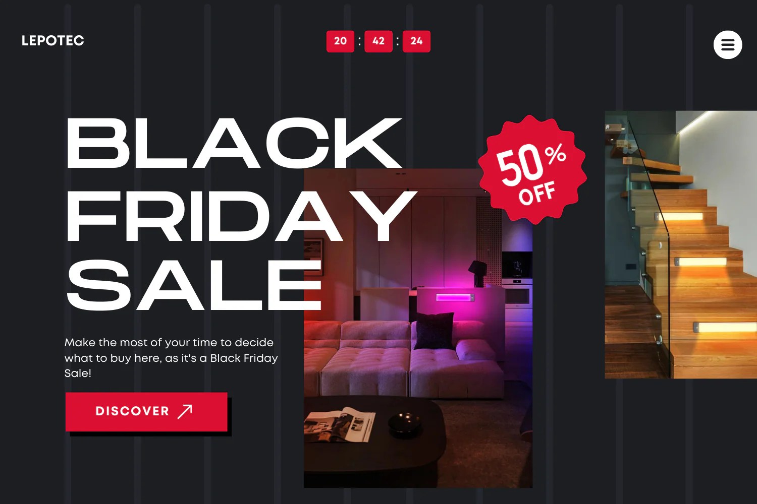 Transform Your Space with LED Lights Black Friday Deals at SHOP