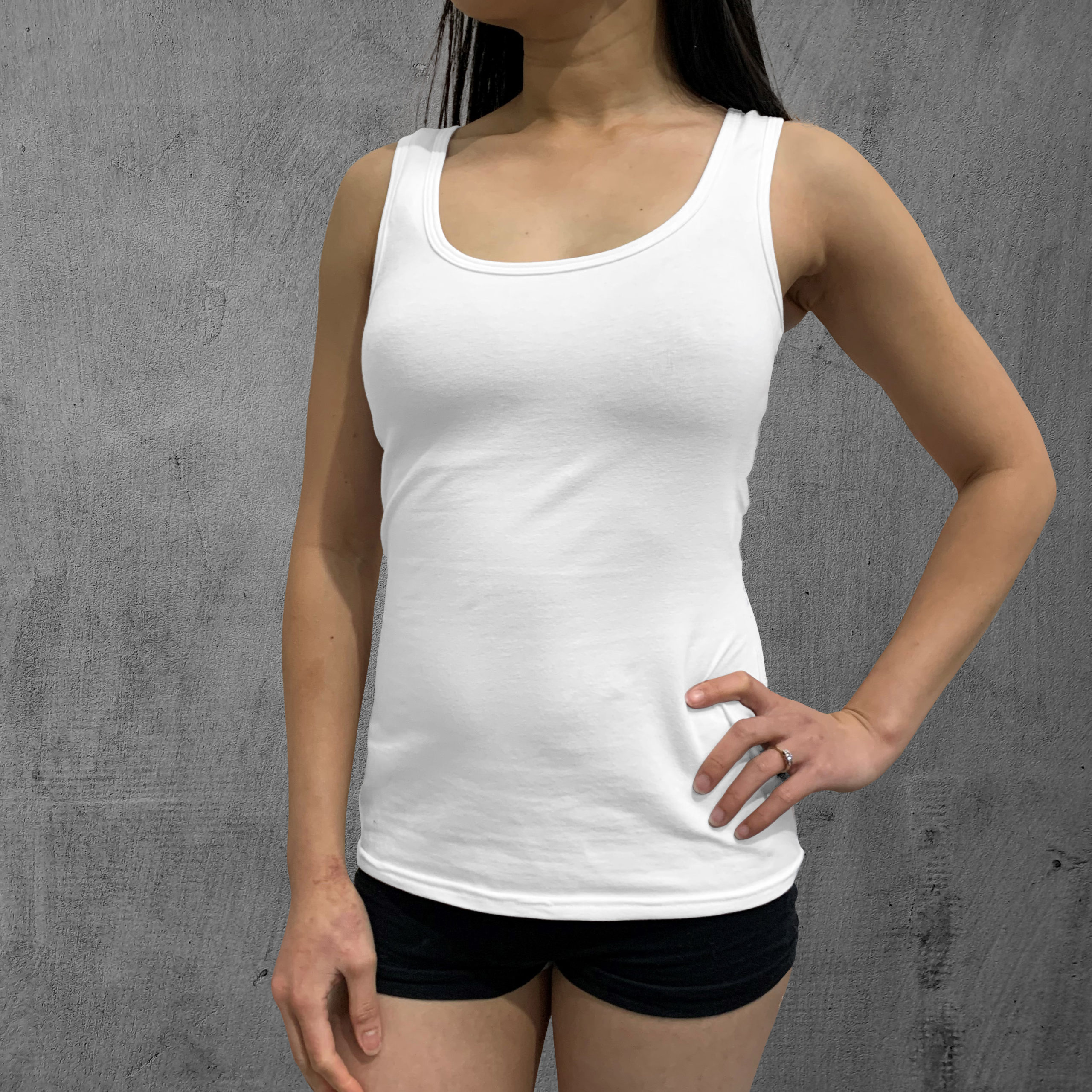 Womens Cotton Tank Top Singlet Le Pritchard Ethical Size Inclusive