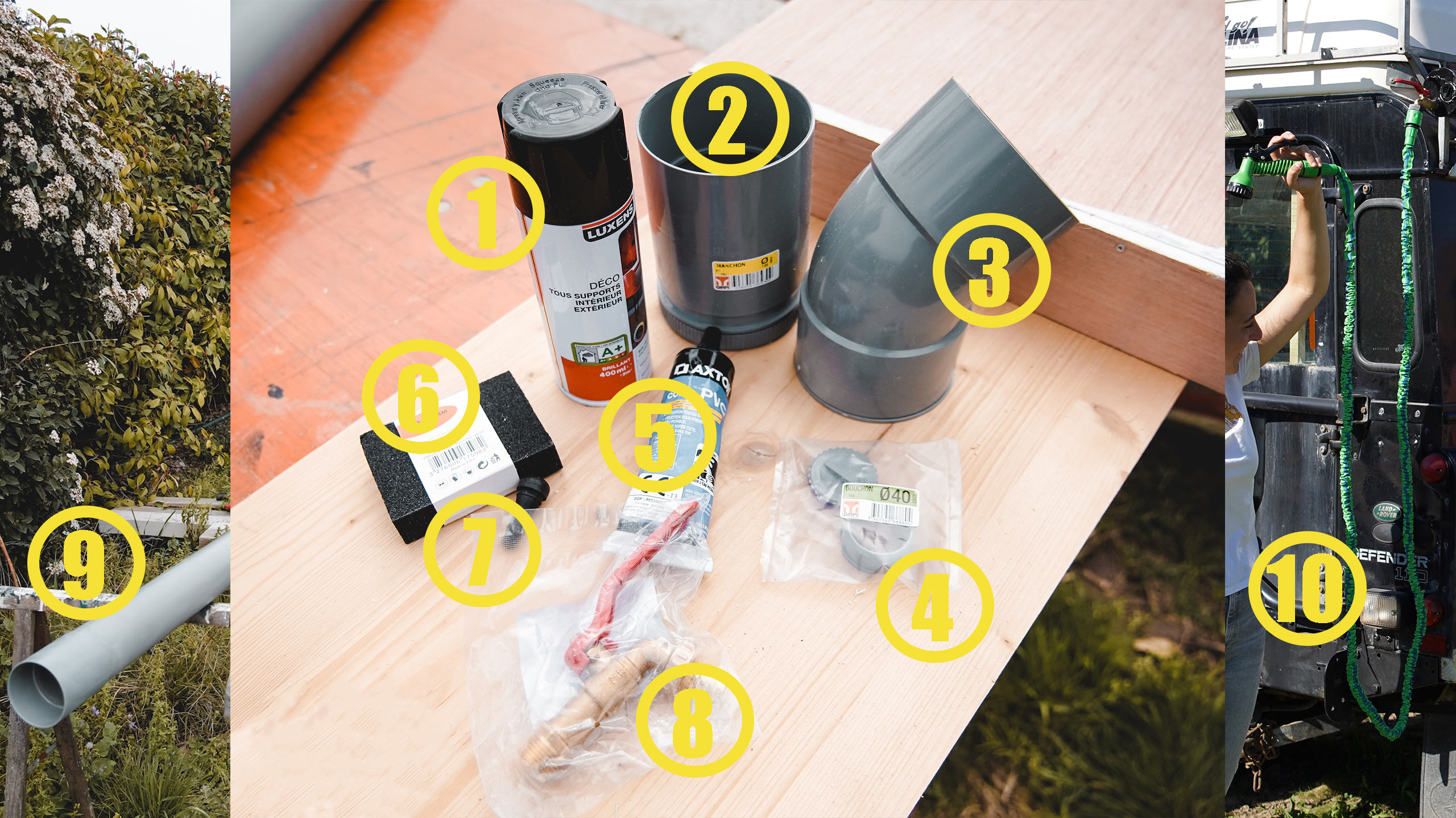 Fabriquer une douche solaire maison pour son van