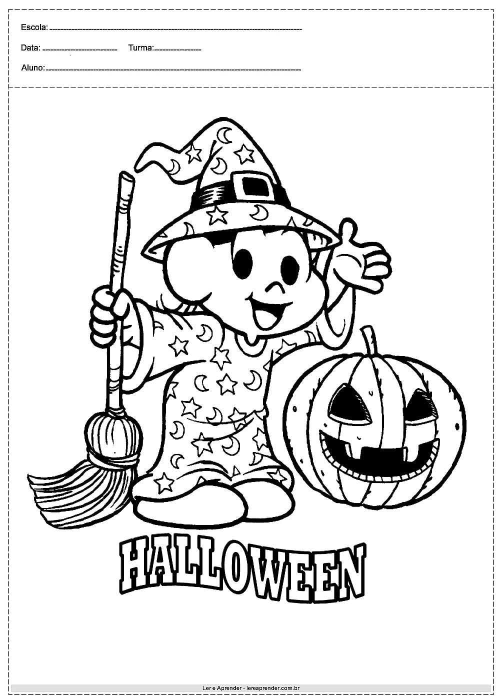 40 desenhos de Halloween para colorir Para imprimir Atividades