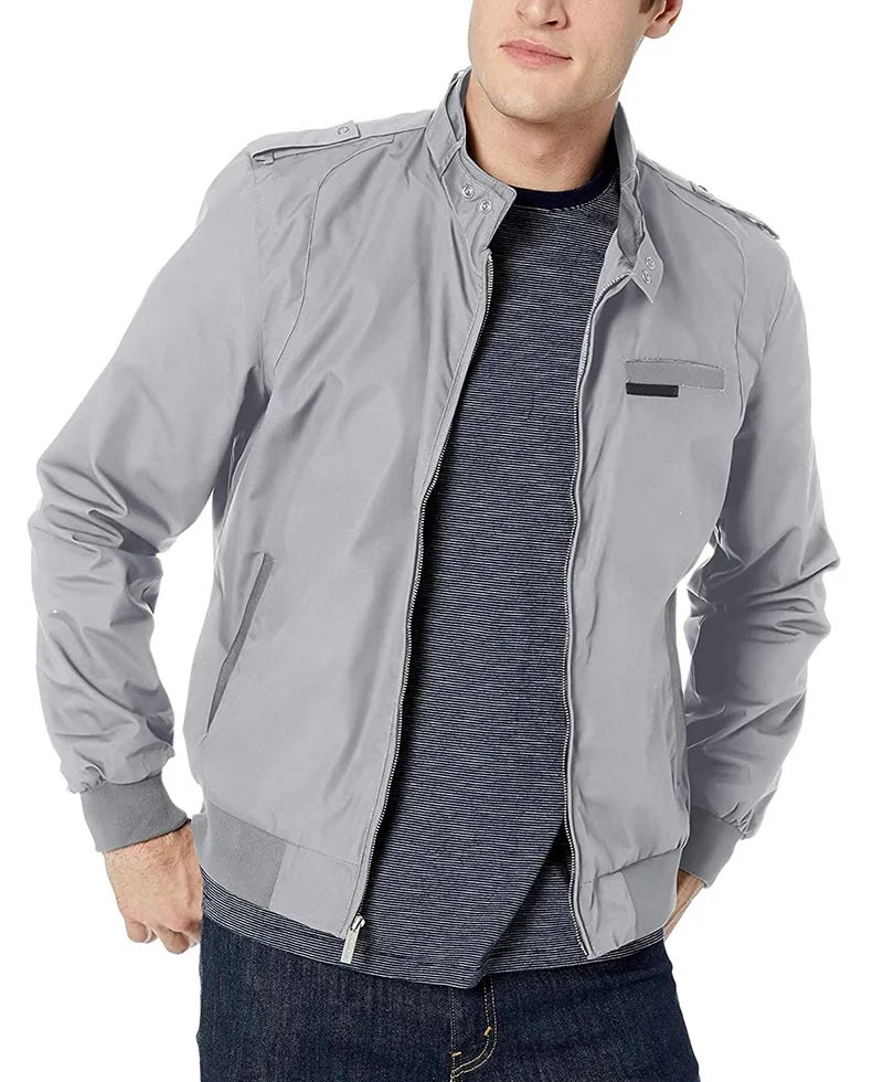 Declan Light Grey G4 Mens Bomber Jacket Bomber Jacket